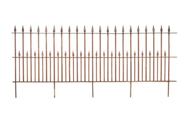 UNIKE GAMLE STØPEJERNS GJERDER I ASS. LENGDE, HØYDE 80-100 CM. CA. 30 KG. PR. M. - Bilde 6