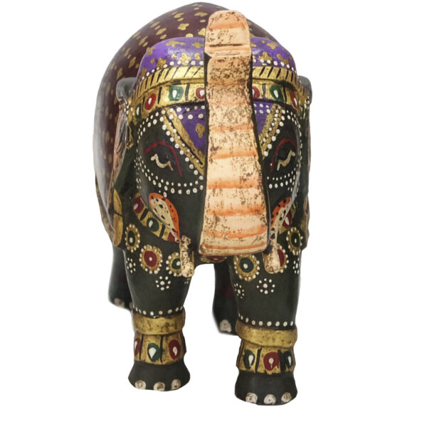 Alternative view of Håndmalte elefant